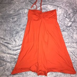 orange dress